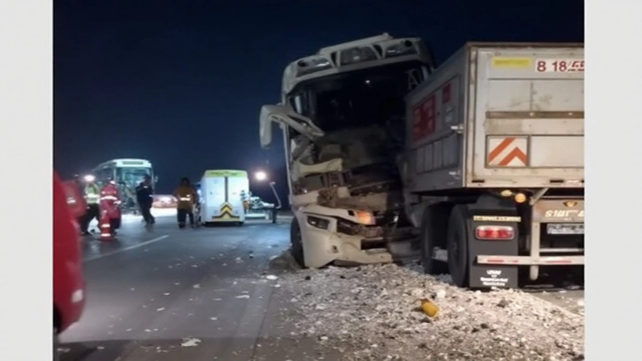 Colisão entre ônibus e caminhão na BR-163 em Mato Grosso deixa 11 mortos e dezenas de feridos