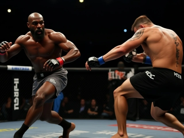Jon Jones celebra vitória no UFC 309 com dancinha de Donald Trump