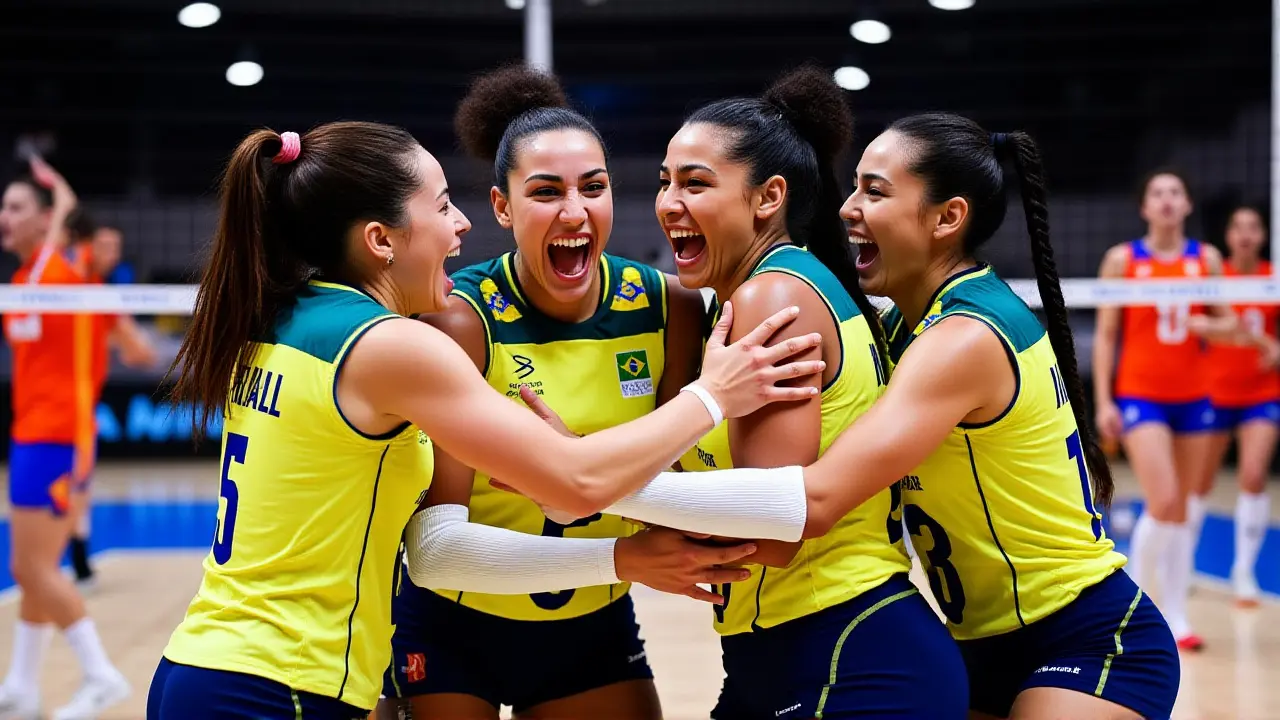 Brasil vence Holanda na estreia da VNL Feminina 2026